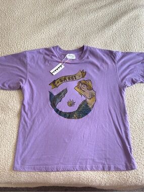 Sabbi THE VERY OVERSIZED MERMAID TEE - PURPLE xxs